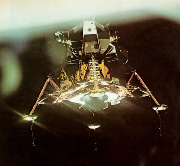 Historical Descent of the Lunar Module onto the moon