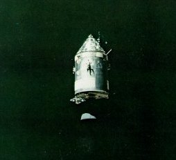 A photo of Apollo 14 command service module Kitty Hawk