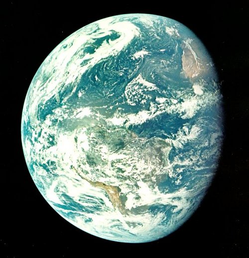 A photo of the Earth