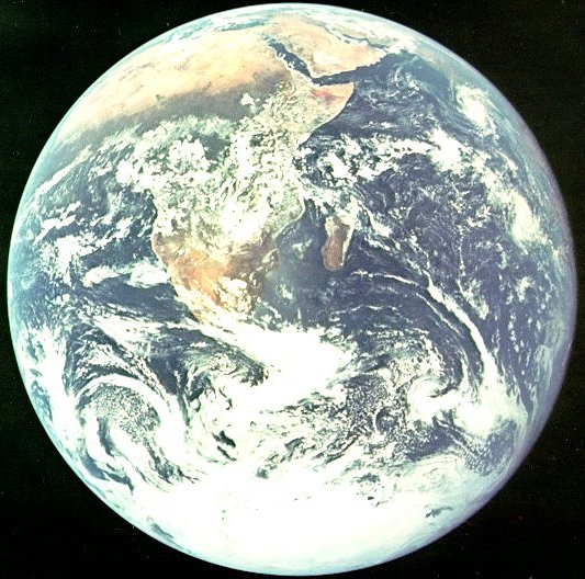 A photo of the Earth