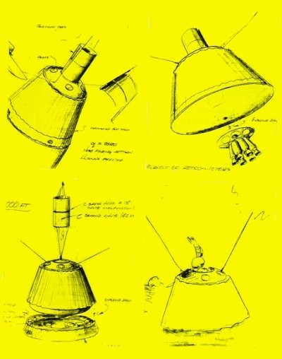 Sketches of spacecraft