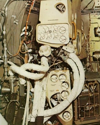 A photo of environmental control system of the lunar module