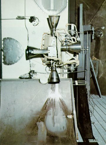 A photo of 4 small rocket engines