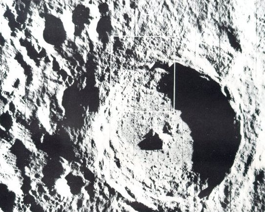 A photo of the crater on the Moon,Tycho