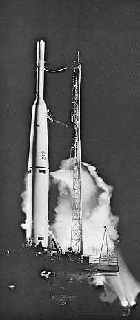 A photo of the Thor-Able launch vehicle