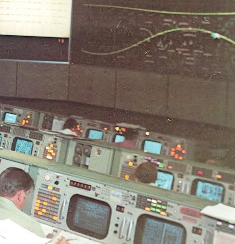 A photo of Mission Operation Control Room