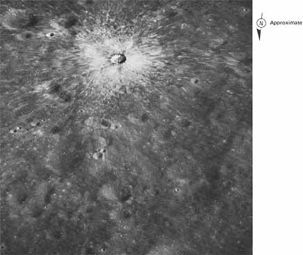 Figure 98 a small, very young impact crater