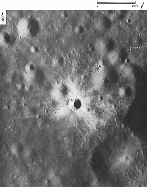 Figure 105 two bright-rayed craters