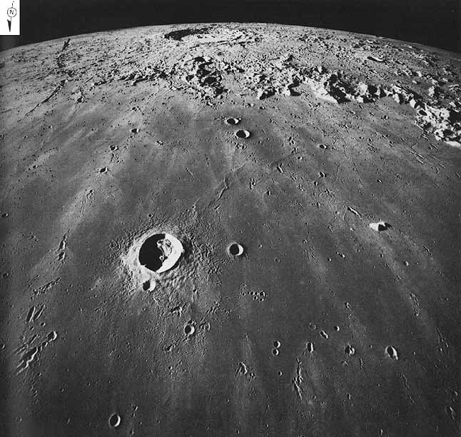 Figure 125 oblique view across southern Mare Imbrium looks toward Copernicus, the large crater