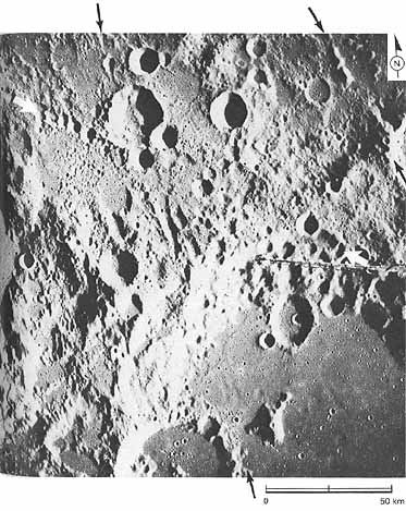 Figure 133 the crater chain of figure 132 in its regional context