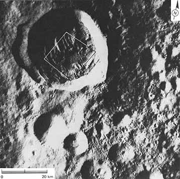 Figure 140 crater on the lunar far side