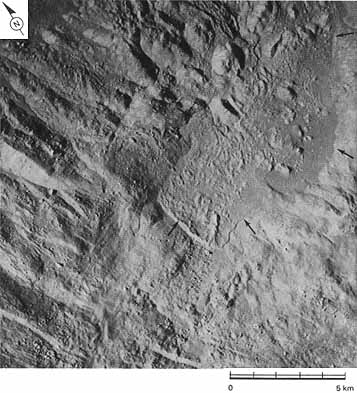 Figure 141 material that has flowed and in some instances formed smooth-surfaced 'pools' is evident in much of the area