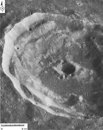 Figure 142 oblique view of the crater Timochari