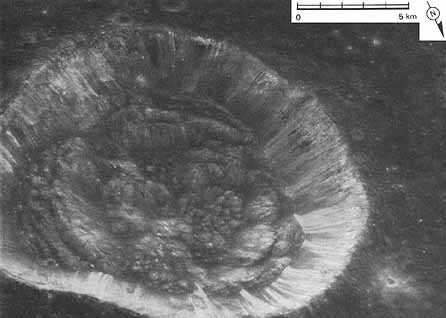 Figure 143 view of the 17-km-wide crater Jansen B