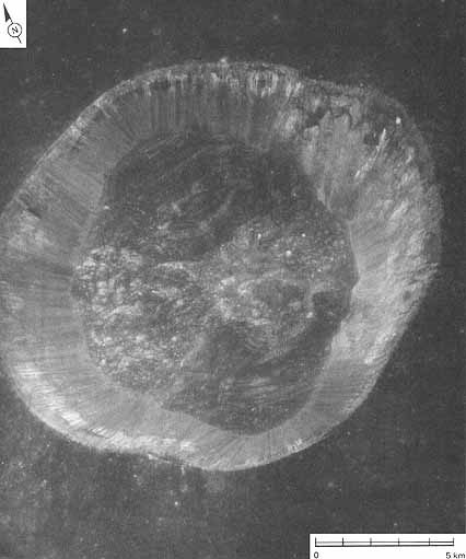 Figure 144 near vertical view of the crater Dawes