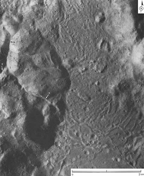 Figure 153 a small area in the eastern part of the floor of the crater King