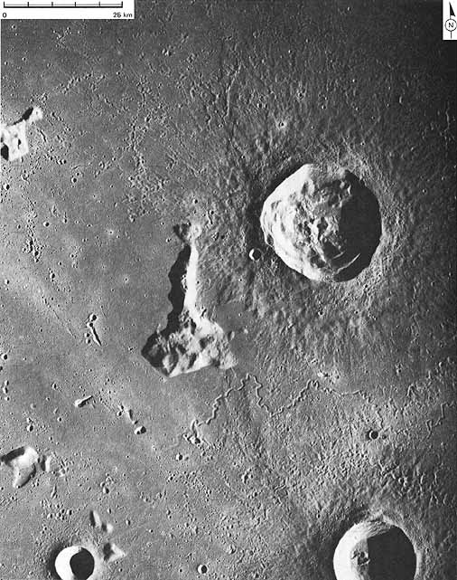 Figure 199 two craters, Delisle and Diophantus