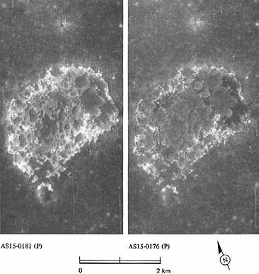 Figure 233 three different types of material within the floor of the D-shaped depression