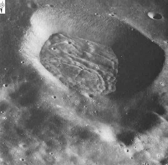 Figure 237 a small 19-km diameter crater southwest of Mandel'shtam on the lunar far side