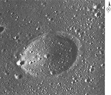 Figure 242 oblique view of a 4-km diameter crater