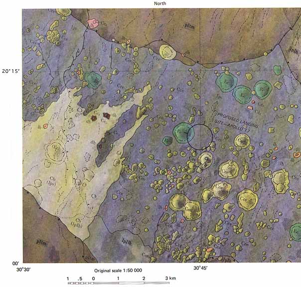 Figure 61 part of a premission geologic map of the Taurus-Littrow area