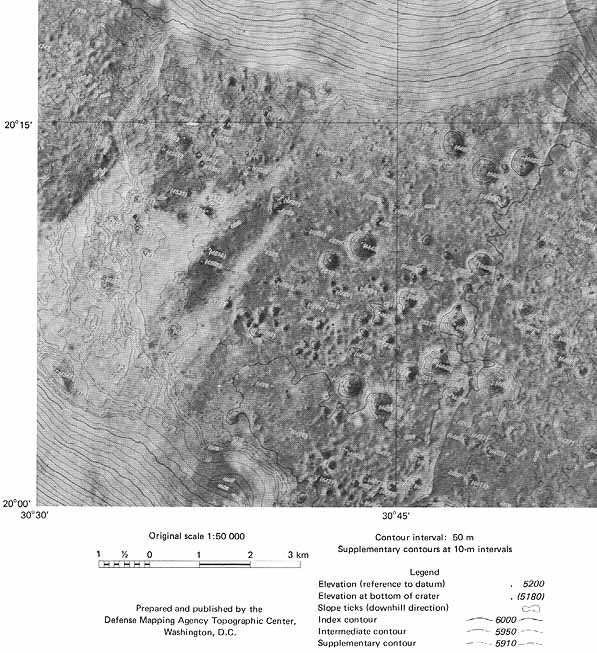 Figure 62 this is a topographic contour map of the same area as the geologic map in figure 61