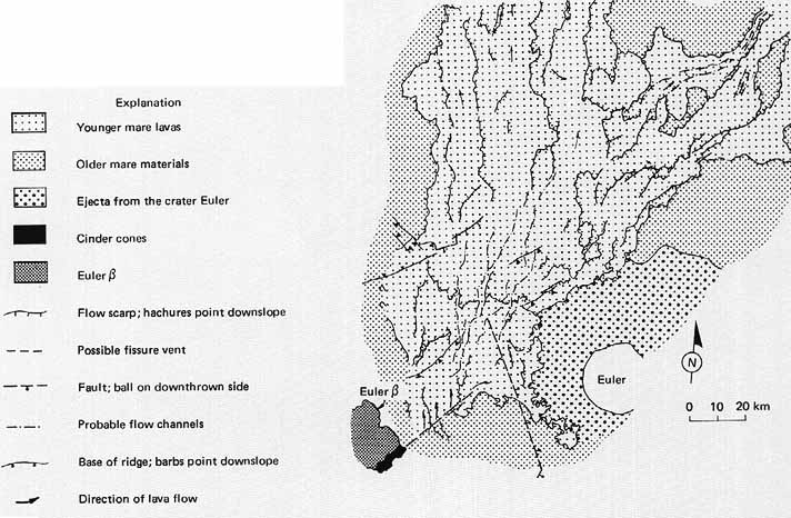 Sketched map of mare lavas in southwestern Mare Imbrium