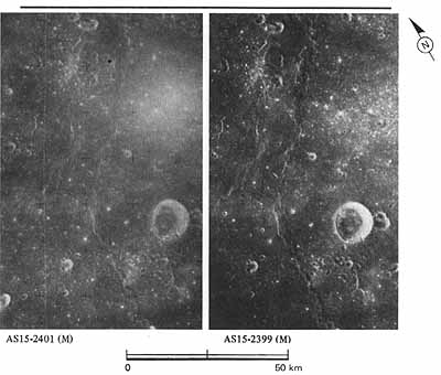 Figure 73 bright patterns of craters and narrow mare ridges