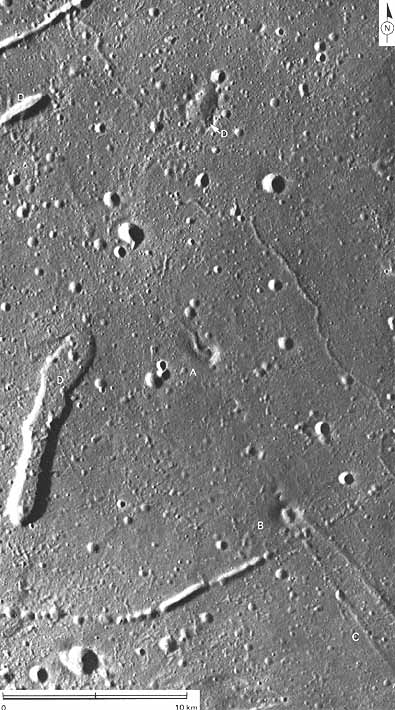 Figure 90 two small (2 km across volcanic cones (A and B)