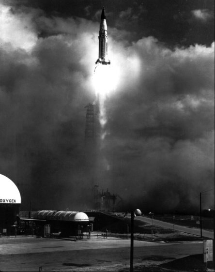 SA-5 launch, clearing tower