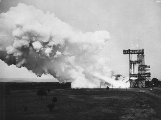 C-1 1st stage test firing