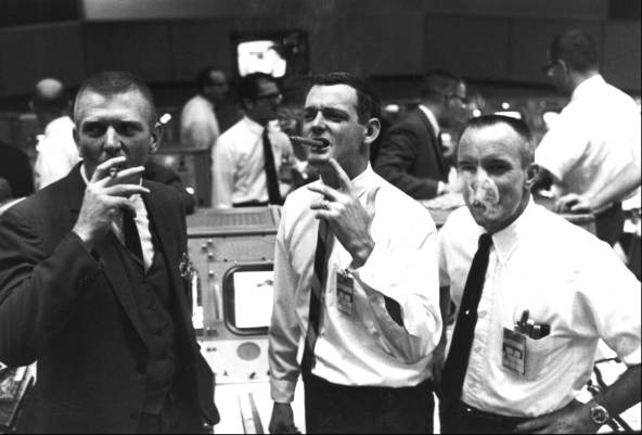 Flight directors celebrate Apollo 
7