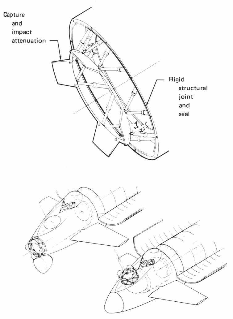 Line drawings of the Capture and impact attenuation and the Rigid structural joint and seal