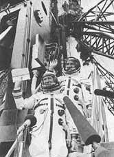 Cosmonauts Alexei Leonov and Valeriy Kubasov