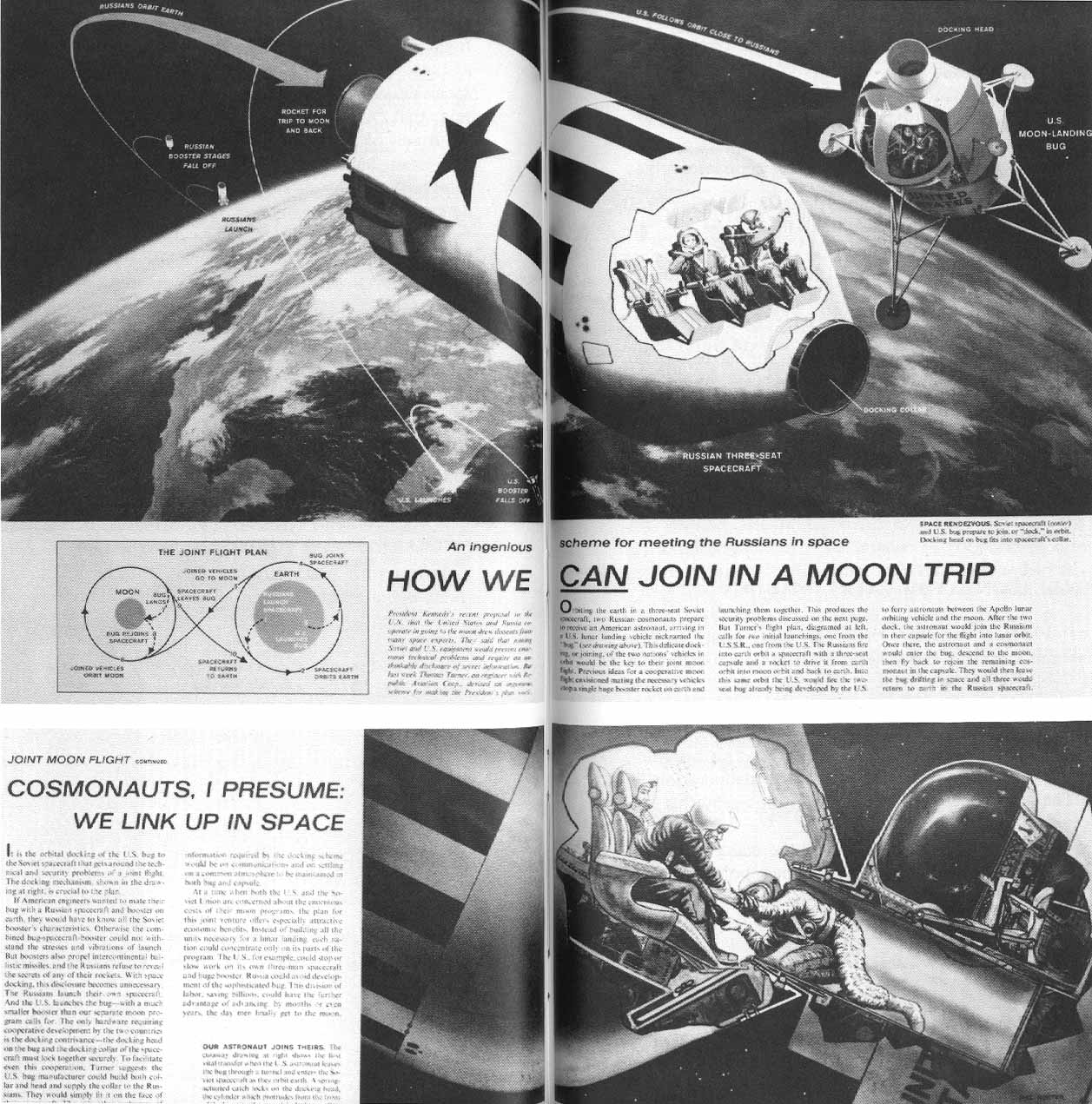 Two articles about space travel